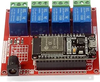 Easy Electronics ESP32 Based 4-Channel Relay Board Micro Controller Board Electronic (WiFi Bluetooth).