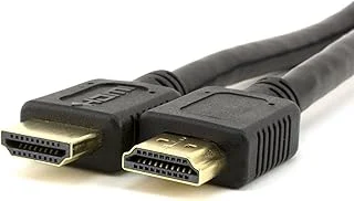 WILDCROC 5 feet Long HDMI to HDMI Cable, Black | 1080p Full HD Support, 3D Compatible 4K Cinema resolution, Built-in Audio Return Channel for Smooth Sound